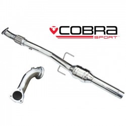 VP03b Cobra Sport Vauxhall Corsa D SRI (2010>) First De-Cat Pipe & High Flow Catalyst Section (2.5" bore), Cobra Sport, VP03b